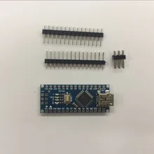 1 шт. Акция Funduino Nano 3,0 Atmega328 контроллер совестимая плата для Arduino модуль разработки PCB плата без портов USB