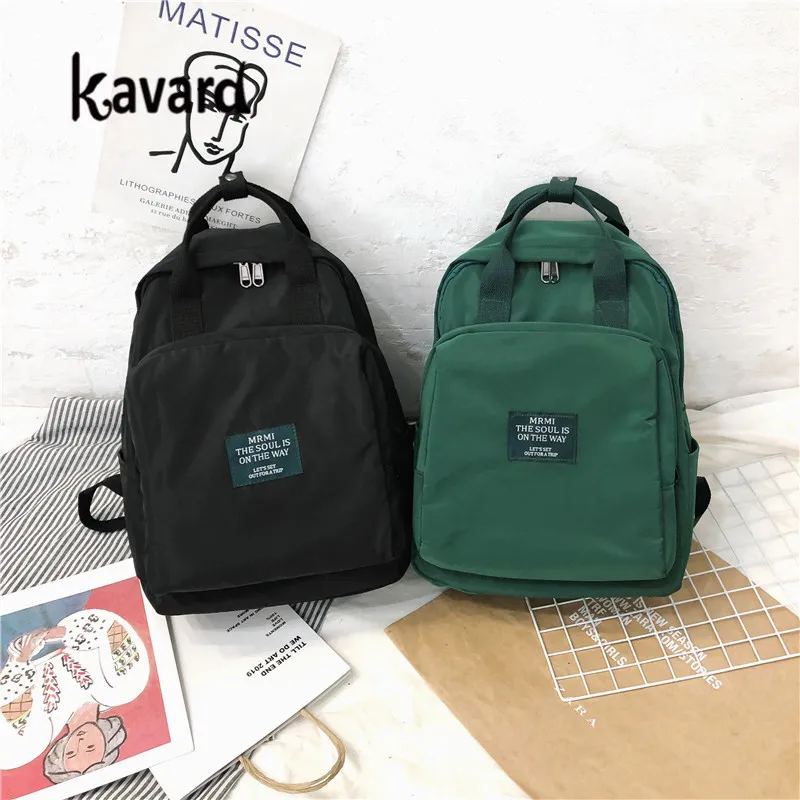 Роскошный женский рюкзак знаменитый Kavard Зеленый Рюкзак 2019 Mochila Feminina Escolar школьная