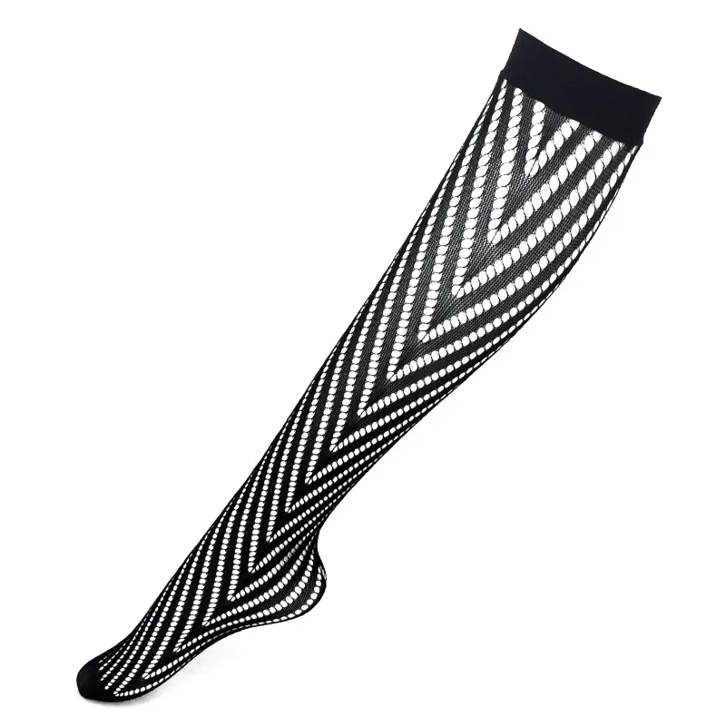 Striped Plaid Stockings For Women Summer 2019 Fashion Sexy Long Socks Black Thin Transparent Knee Highs Socks Medias Sexy Muslo Striped Plaid Stockings For Women Summer 2019 Fashion Sexy Long Socks Black Thin Transparent Knee Highs Socks Medias Sexy Muslo