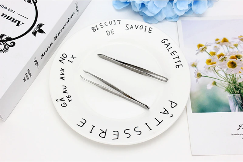 1pcs fashion Women Eyebrow Clip non-slip Applied Shaping Makeup Tools Stainless steel brow pliers Cosmetics Tools for Eyes