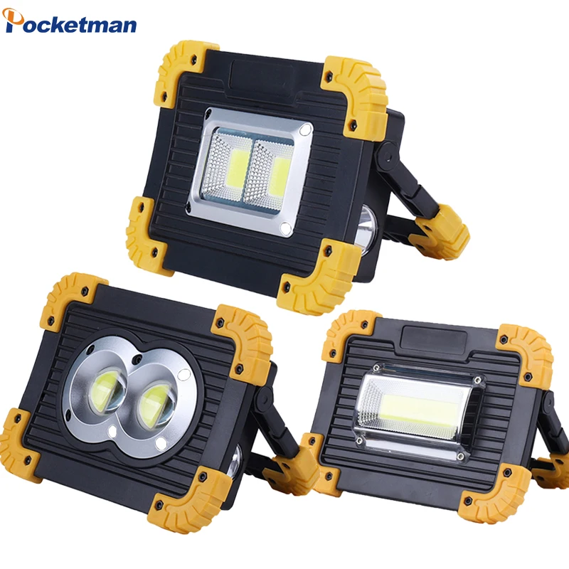 

USB Rechargeable 100W Led Portable Spotlight Work Light Flashlight 2*18650 Or 3*AA Battery For Hunting Camping Led Latern