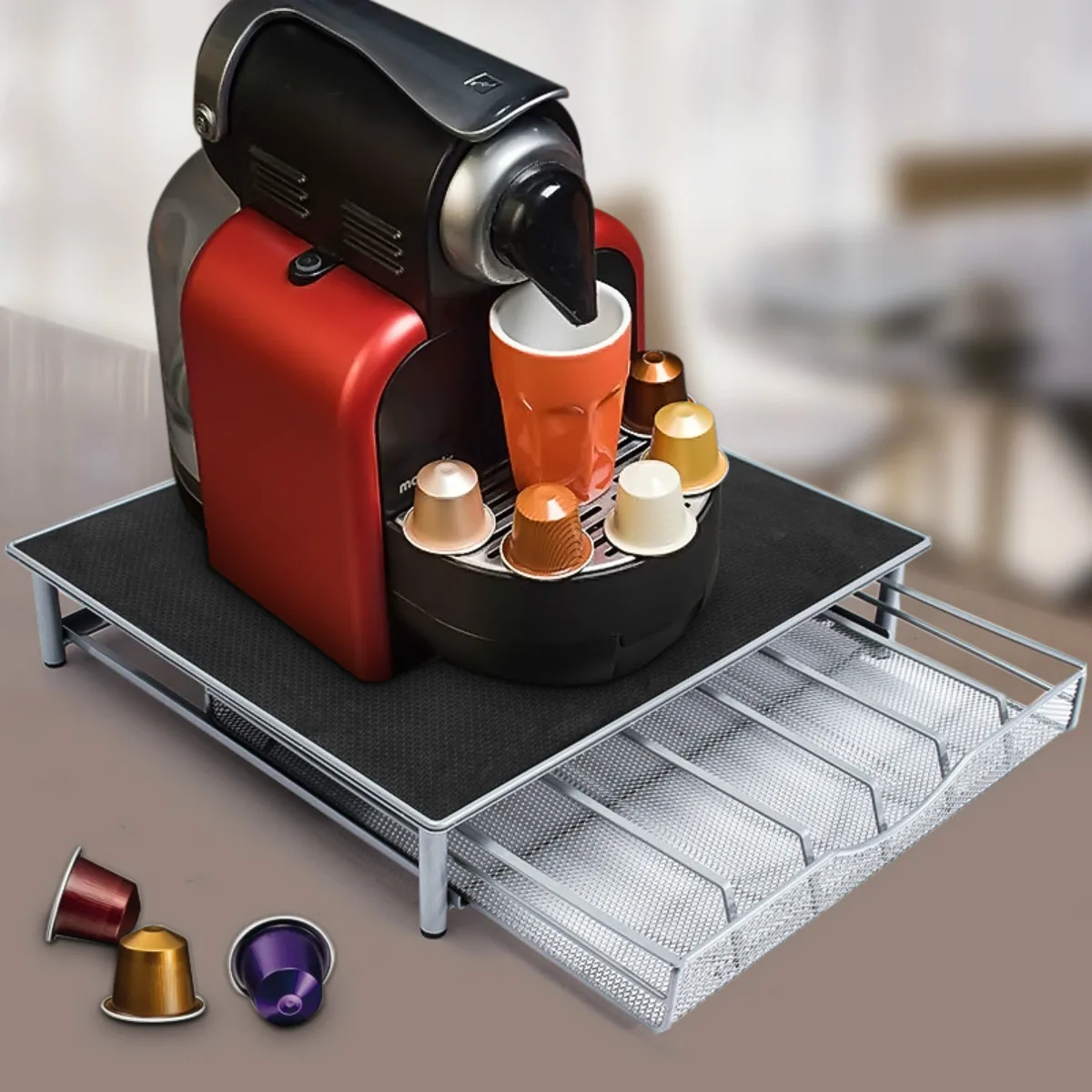 36 чашки подставка для хранения Ящики капсулы кофе nespresso держатель провода кофе держатель для капсул организации 370x80x345 мм