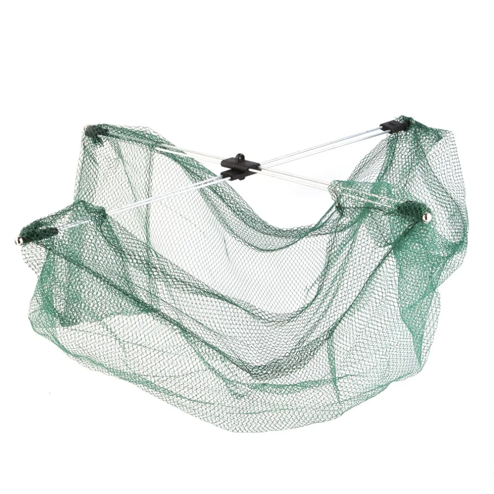 60*60cm Foldable Fishing Net Mesh Baits Trap Cast Dip Net Fish Crab