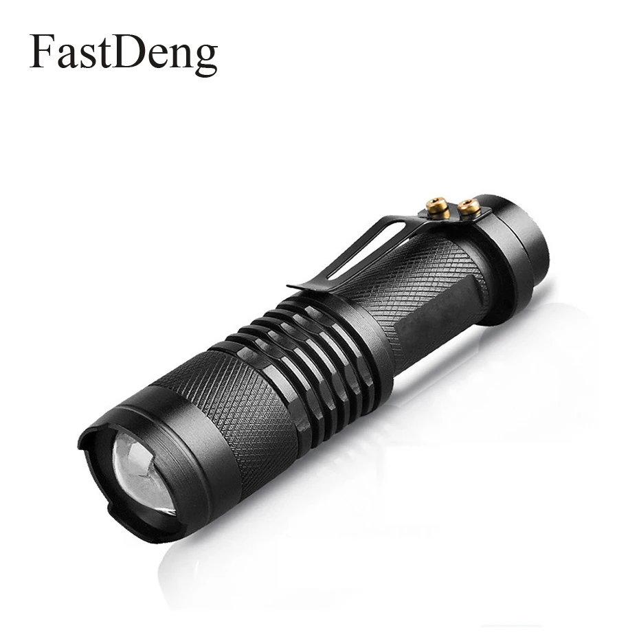 

LED Tactical Flashlight Zoomable Mini LED Torch Portable Penlight Waterproof 3-Modes lanterna for AA 14500 Rechargeable Battery