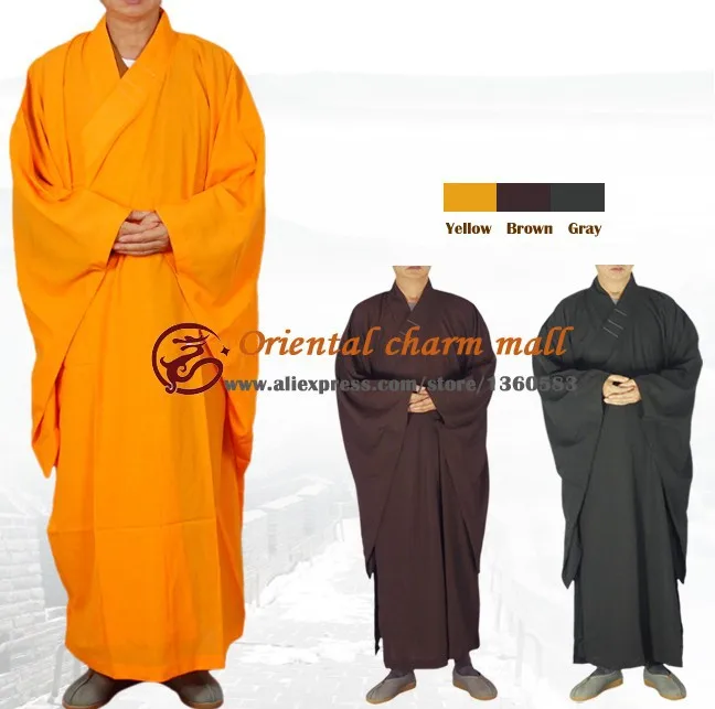 free shipping High Quality Shaolin Temple Buddhist Robe Zen Buddhism