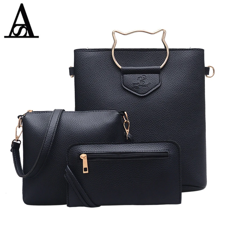 

AITESEN Monochrome Ladies Single Shoulder Luis Vuiton O Bags Cat-shaped Hand-held Crossbody Package David Jones Bolsas Femininas