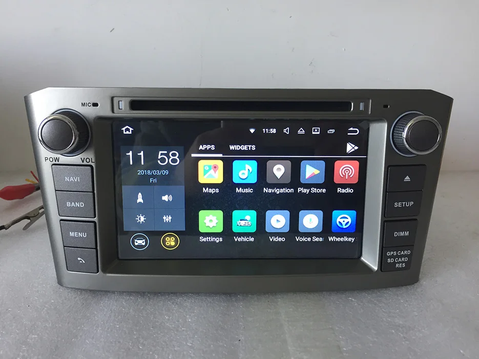 Cheap 1024x600 quad core,7" Android 7.1 for Toyota Avensis  2003-2008 2 din car dvd,gps navigation 3G,Wifi,support dvr,obd2 13