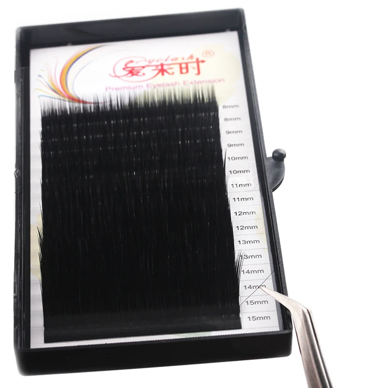 Tesoura de Maquiagem extensão dos cílios suprimentos seda Material : Korea Silk Mink Lashes