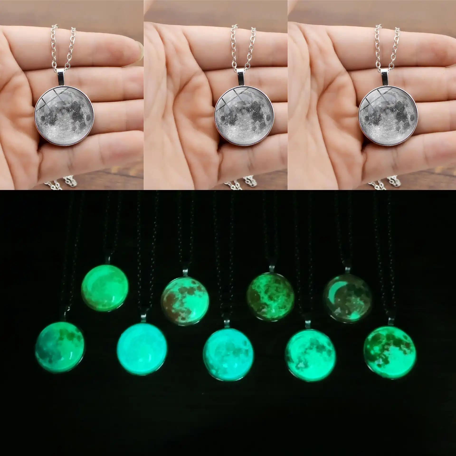 luminous moon necklace