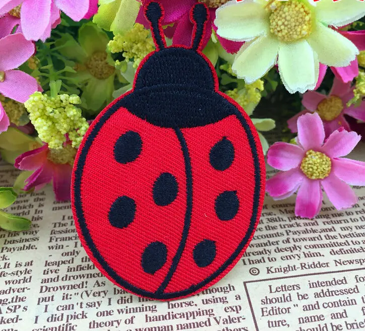 Lovely Ladybug Embroidery Patches for Clothes Iron On Patch Sewing Applique jacket Sticker Badge Apparel Accessories |