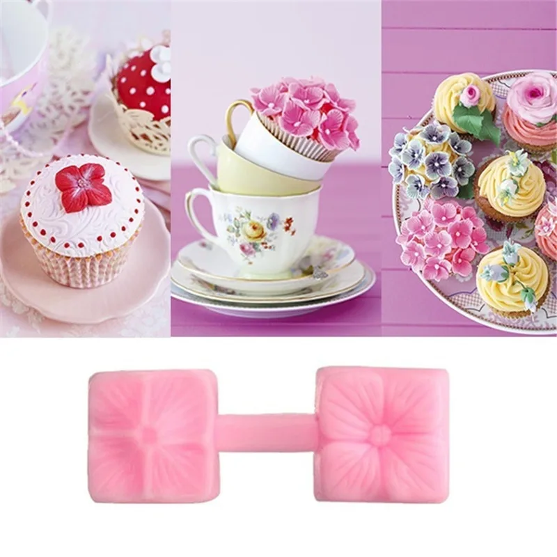 4 вида цветов комбинация форма для торта для DIY помадка украшения торта поставки силиконовые формы кухонные инструменты для выпечки