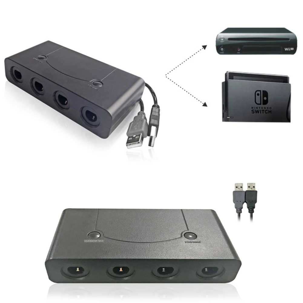 4 ports Player for GameCube Controller Adapter for Wii U for switch NS