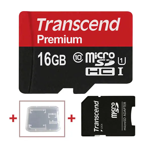 Transcend Micro sd карта Micro SD SDXC 64 Гб UHS-I SDHC 32 Гб 16 Гб класс 10 TF карта картао Micro SD - Емкость: 16GB-Adapter