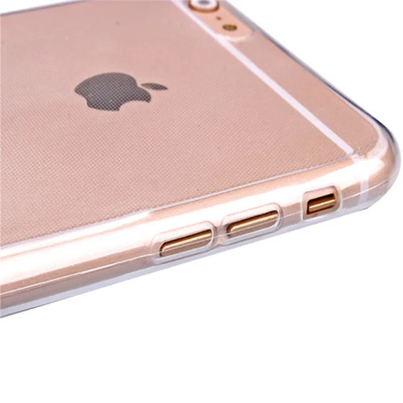 

For IPhone 5 5s 6 6s Plus 7 Plus 8 Plus Case Screen Protector Soft TPU Gel Clear Case Transparent Slim Phone Silicone Back Cover
