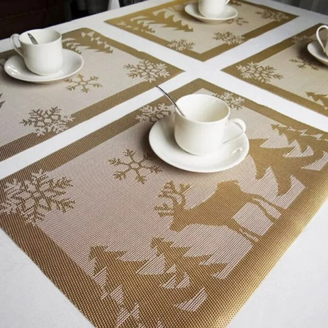 Modern Pvc Placemat Dining Table Pad Kitchen Tool Tableware Modern Pvc Placemat Dining Table Pad Kitchen Tool Tableware Coaster Coffee Tea Bar Cafe Coasters Place Mat