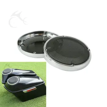 

6.5" Saddlebag Lid Speaker Grill Vented Lower Fairing For Harley Touring Road Street Electra Glide FLHT FLTR