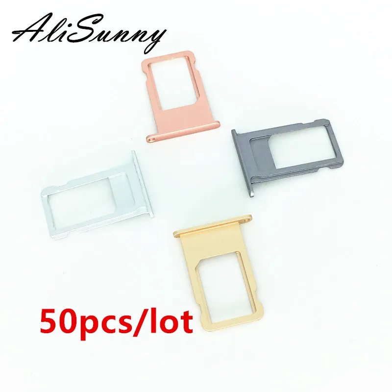 Держатель для SIM карты AliSunny 50 шт. iPhone 6S 7 Plus 6SP P запасные части адаптера