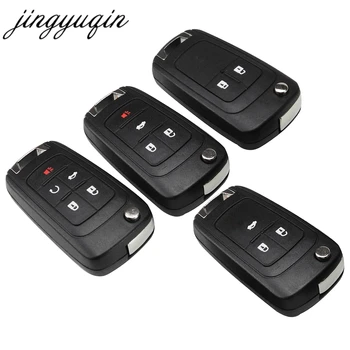 Keyforkess 20 pz/lotto 2/3/4/5 pulsanti Flip pieghevole chiave dell'automobile Shell per Chevrolet Cruze caso chiave a distanza Keyless Fob Uncut HU100 lama