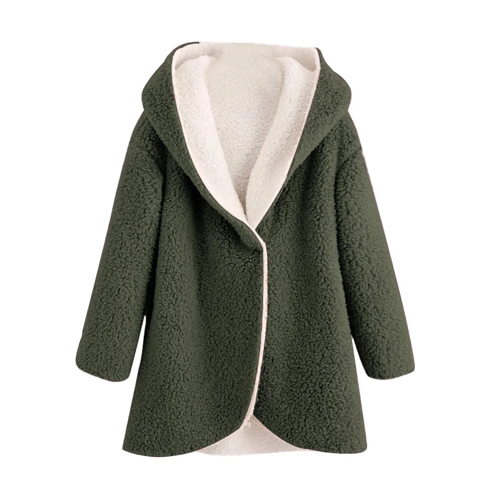 Женское кашемировое пальто, повседневные куртки, женские зимние куртки с закругленным подолом, длинная линия, искусственный мех, шерпа, флисовая толстовка, пальто, куртки для женщин
