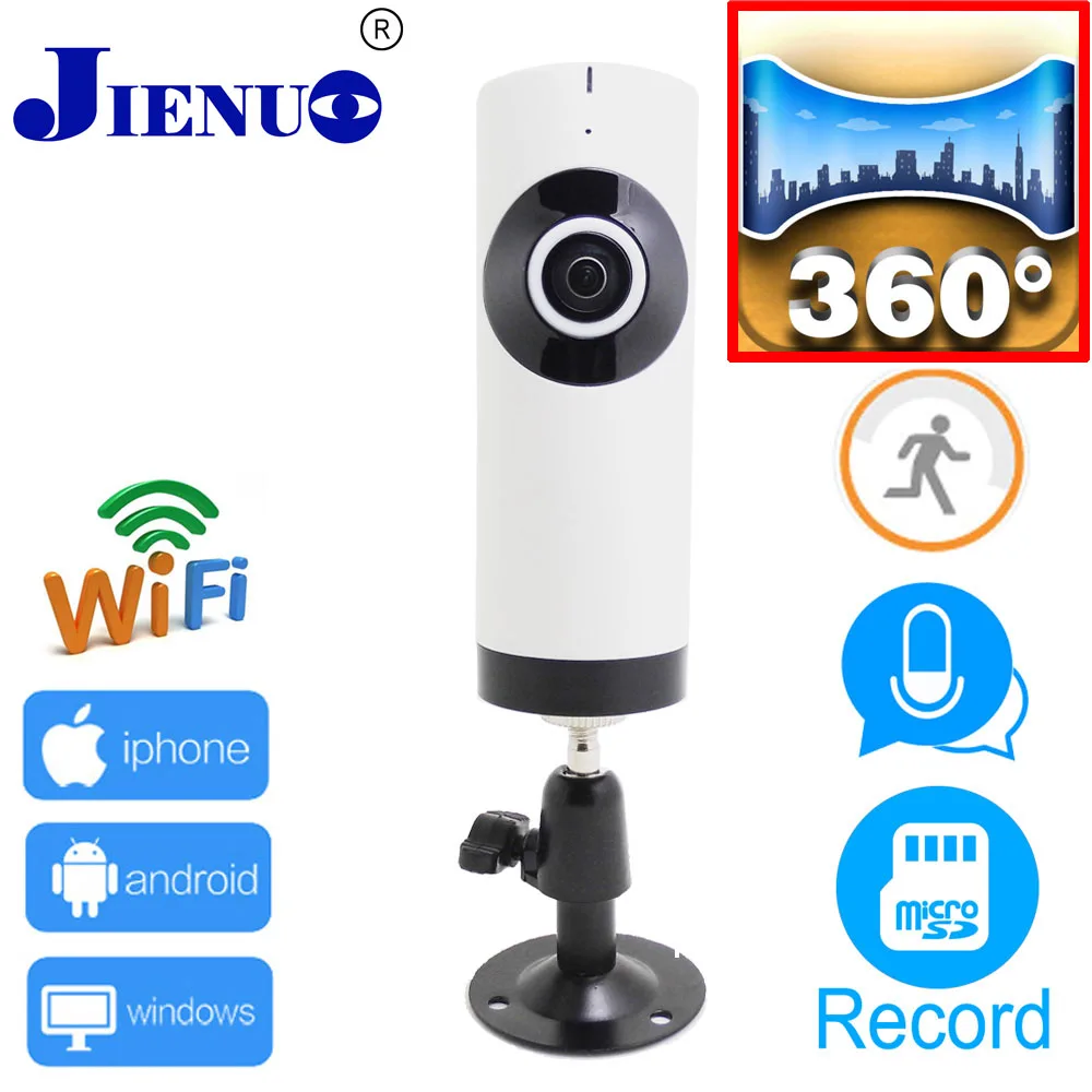 Mini 720P ip camera wifi Home security monitoring system dual channel intercom panoramic cameras font b