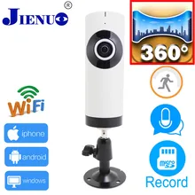 Mini 720P ip camera wifi Home security monitoring system dual channel intercom panoramic cameras wireless P2P memory card