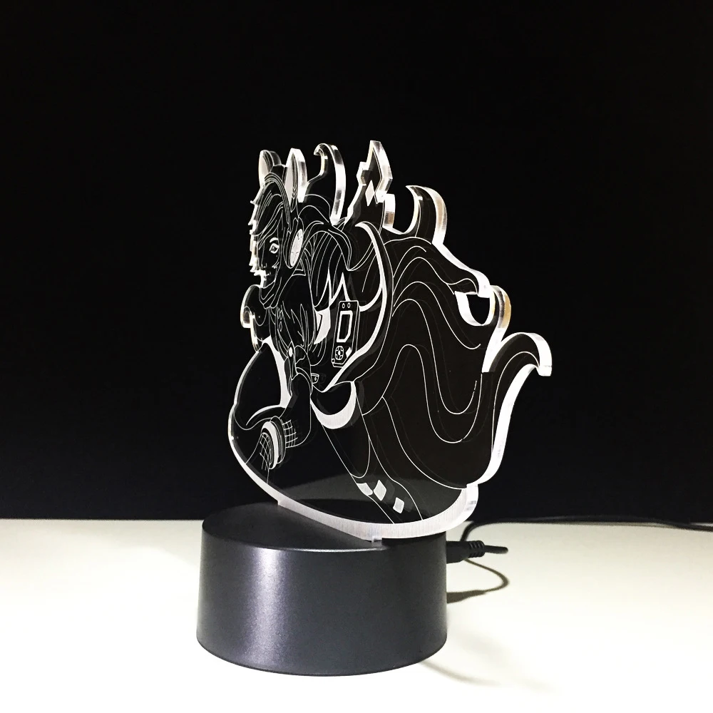 Креативный рисунок моделирование 3D Визуальный ночник светодиодный 7 цветов Изменение Настольная лампа мультфильм сон освещение Спальня Декор детские подарки