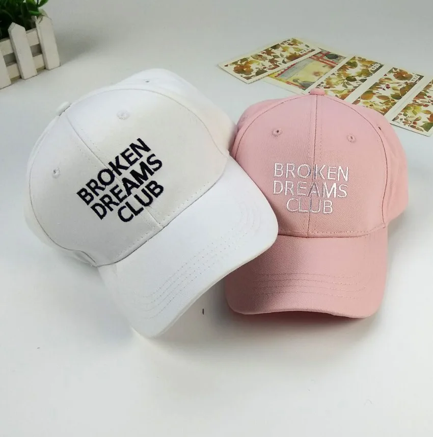 Мода лето розовый Белый женщин бейсбольная Кепка с письмо шляпа шапка snapback спортивные женские вышитые бейсболка