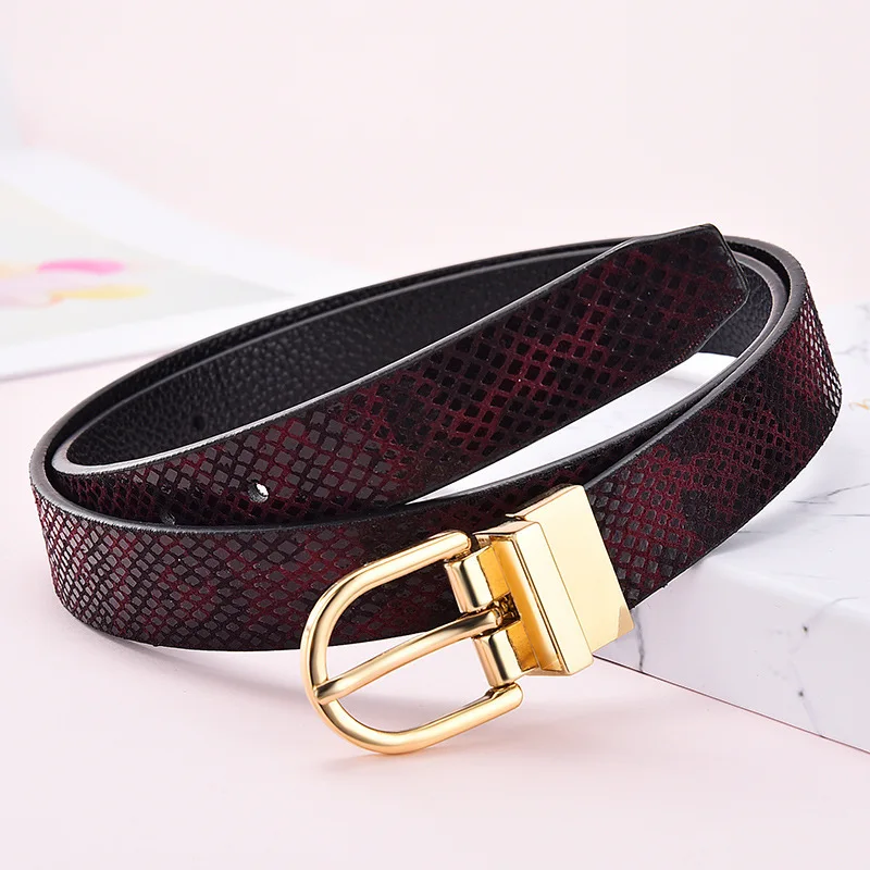 Women's Strap Casual All-match Women Brief Pu Leather Belt Women Strap Leopard Print Belts Top Quality Jeans Belt