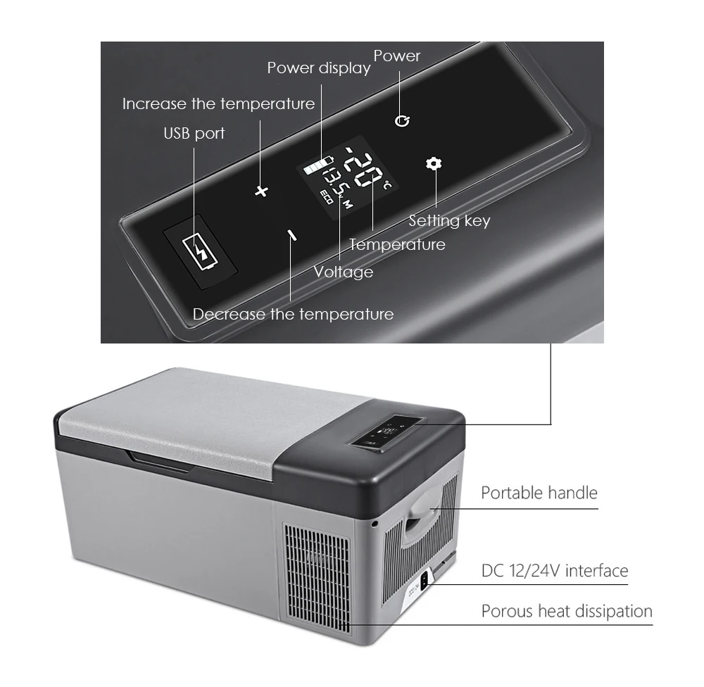 C15 15L AC / DC Portable Car Refrigerator 40W Quick Refrigeration Geladeira Car Fridge for Home Picnic Camping Party C15 15L AC / DC Portable Car Refrigerator 40W Quick Refrigeration Geladeira Car Fridge for Home Picnic Camping Party