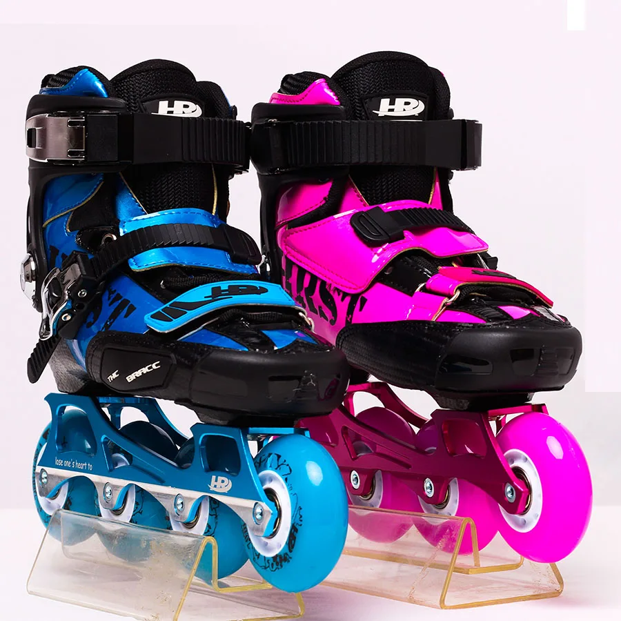 

2019 HR Carbon Fiber Slalom Inline Skates Child EUR size 30-38 Adjustable Free Skating Shoes Sliding Patines Similar SEBA igor