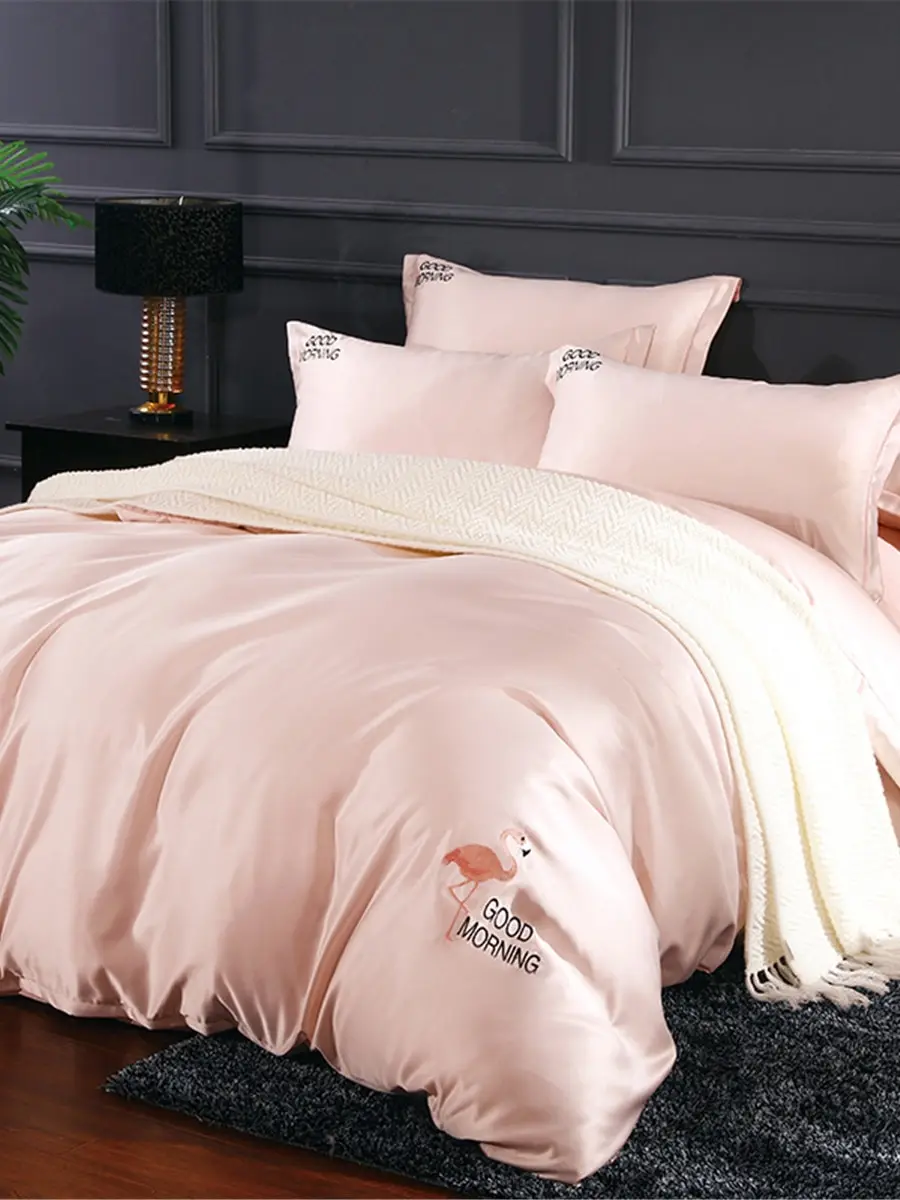 

4Pcs Bedding Sheet Set Soft Comfortable High Quality Home Linen Set