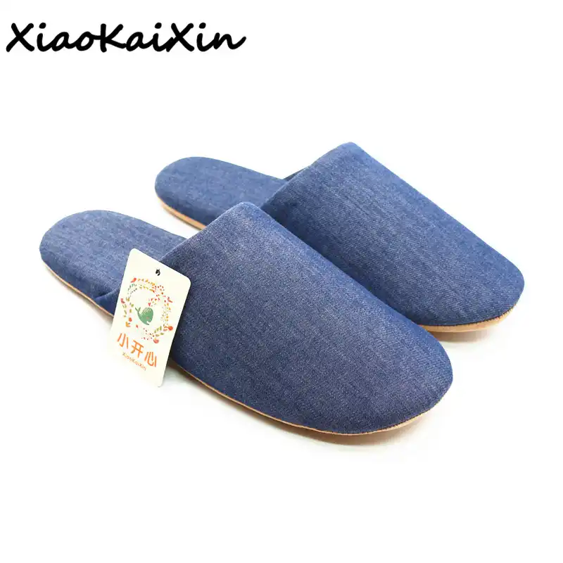 Fashion Couple Denim Home Shoes for Men 