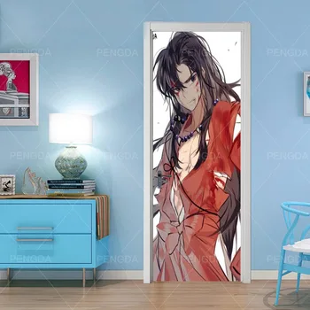 

Door Sticker DIY Decals Creative Japanese Anime Mural PVC Wallpaper Self Adhesive For Renew Canvas Print Art Picture Home Decor