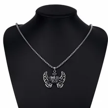 316L Titanium Steel Long font b Necklace b font Men Jewelry Vintage font b Steampunk b