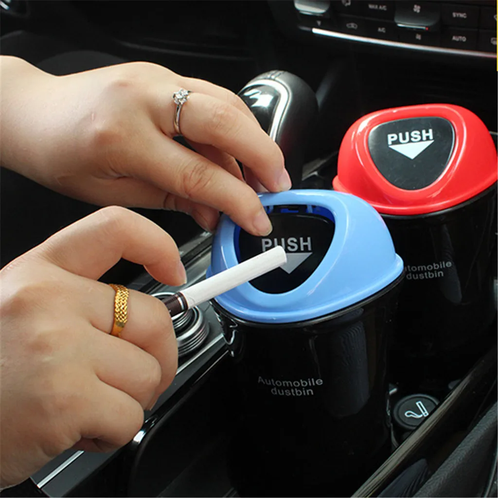 

Car Trash Mini Auto Car Dustbin Rubbish Trash Can Garbage Box Case Holder Bin Storage accesorios para auto yaris