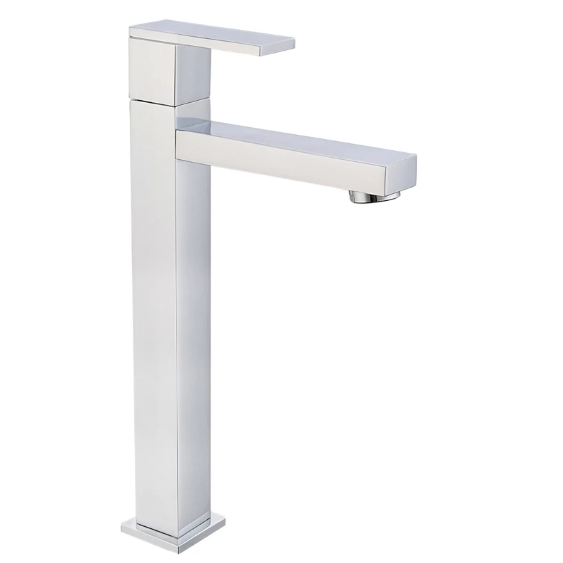 brand new 2015 high wash basin water tap G1/2" full brass chrome