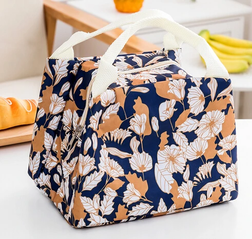 Новая свежесть, изоляция холодных тюков, термостойкая оксфордская сумка для обеда, водонепроницаемая удобная сумка для отдыха, милая сумка с фламинго и КАКТУСОМ, 1 шт - Цвет: Autumn