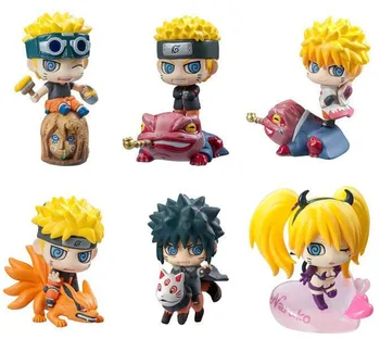

Anime Naruto Figure UZUMAKI NARUTO UCHIHA SASUKE PVC Action Figure Kids Toys Brinquedos Collectible Model Juguetes 7cm 6pcs/lot