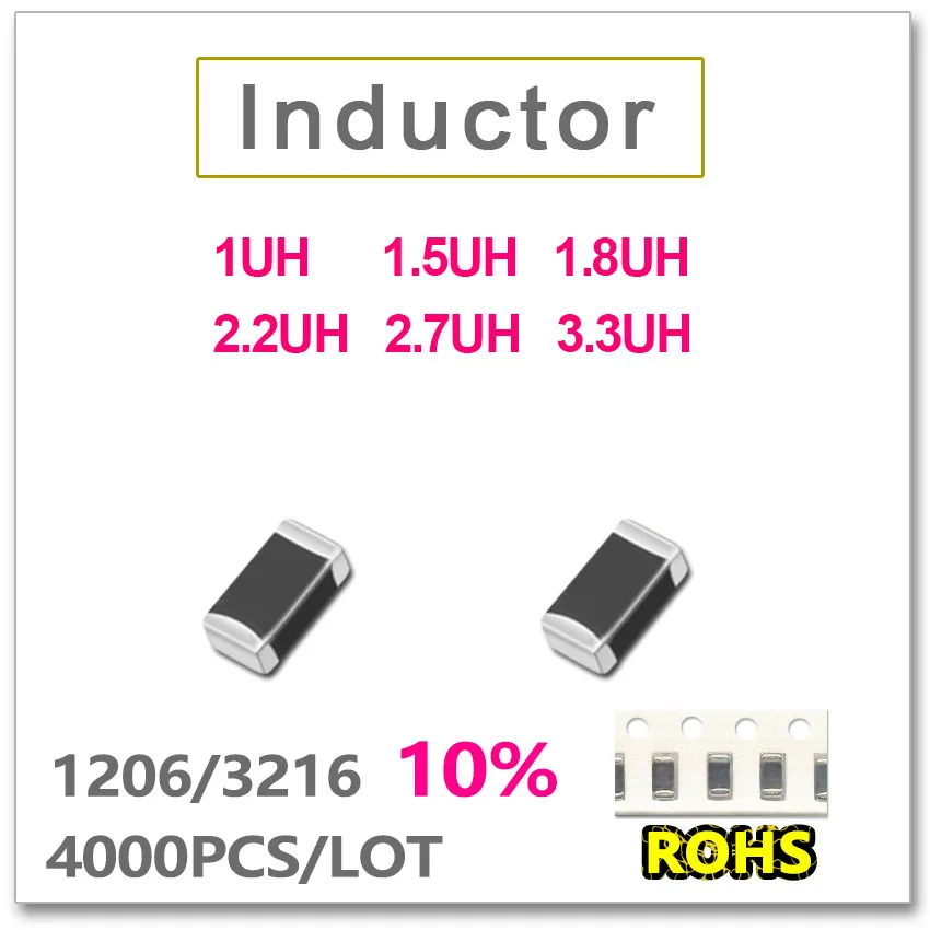 JASNPROSMA 1206 3216 4000PCS SMD Multilayer low Frequency Inductor 10