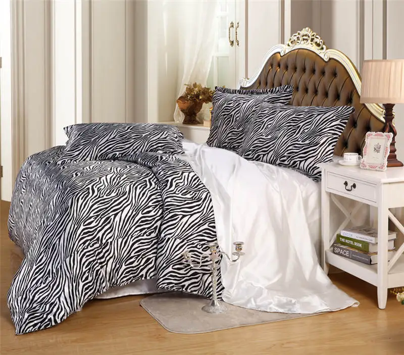 Комплект постельного белья из сатина и шелка пододеяльники покрывала постельное