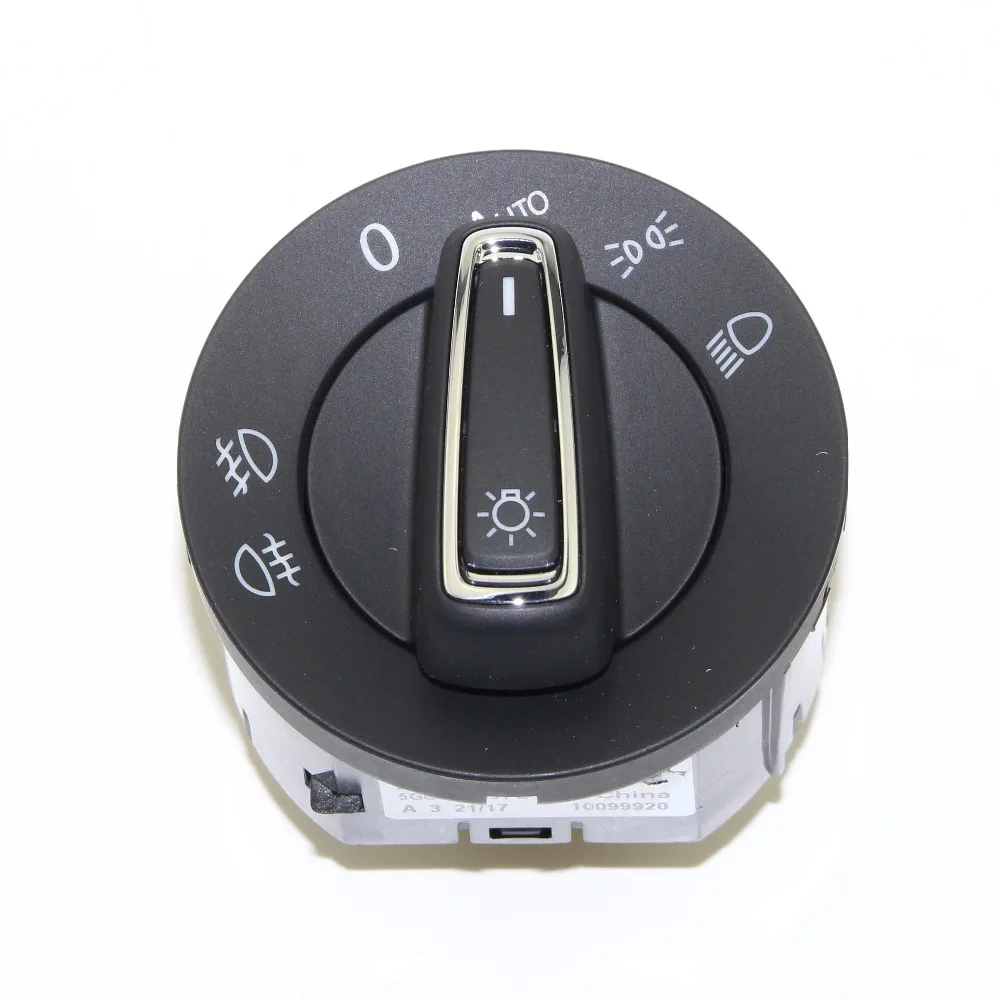 1 шт. для VW Golf 7 MK7 хромированный автоматический головной светильник, переключатель, головной светильник, противотуманная фара, автоматический контроллер, ручка 5GG 941 431 D 5GG 941 431D