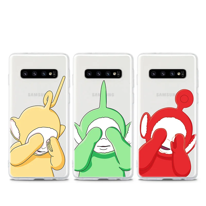 

Cute Cartoon For Samsung S10 S105G S10Plus Mobile phone shell For Samsung Note8 9 S9 Plus Transparent Anti fall Mobile shell