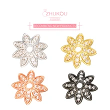 ZHUKOU 4x11 мм Хрустальная бусина колпачок для изготовления ювелирных изделий Diy ожерелье браслет аксессуары Модель: VH10