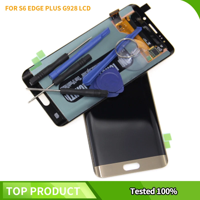 Для Samsung Galaxy S6 Edge Plus LCD G928 G928F дисплей сенсорный экран сборка Замена для SAMSUNG без