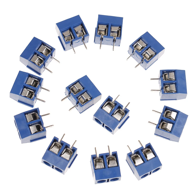 

20pcs/lot 5.08mm Pitch Connectors 2 Pin Plug-in Screw Terminal Block Connector Terminals Blocks
