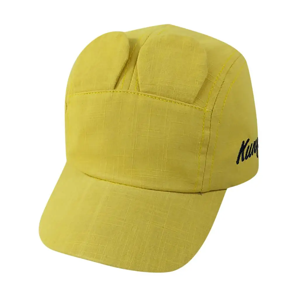 Высокое качество летние тонкие Солнцезащитная шляпа Детские хлопок утка язык Бейсбол кепки хип-хоп Регулируемые кепки модные аксессуары 30 - Цвет: Yellow