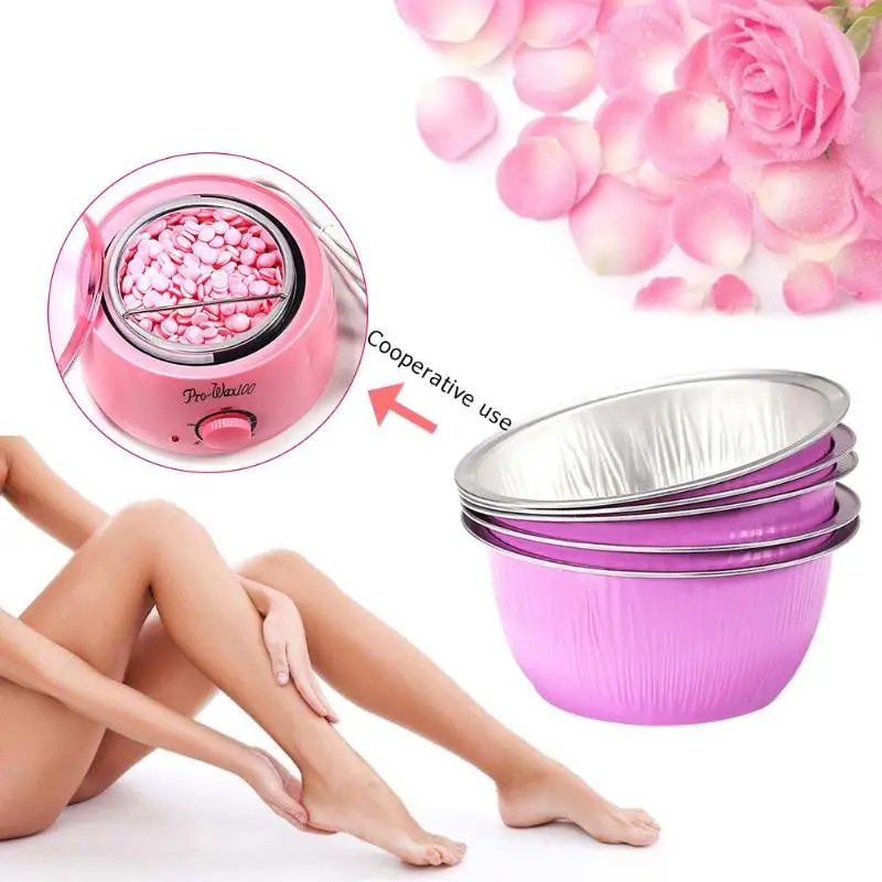 

80g Round Shape Aluminum Foil Depilatory Hair Removal Melting Wax Bowls Epilator Paraffine Machine Accessoires