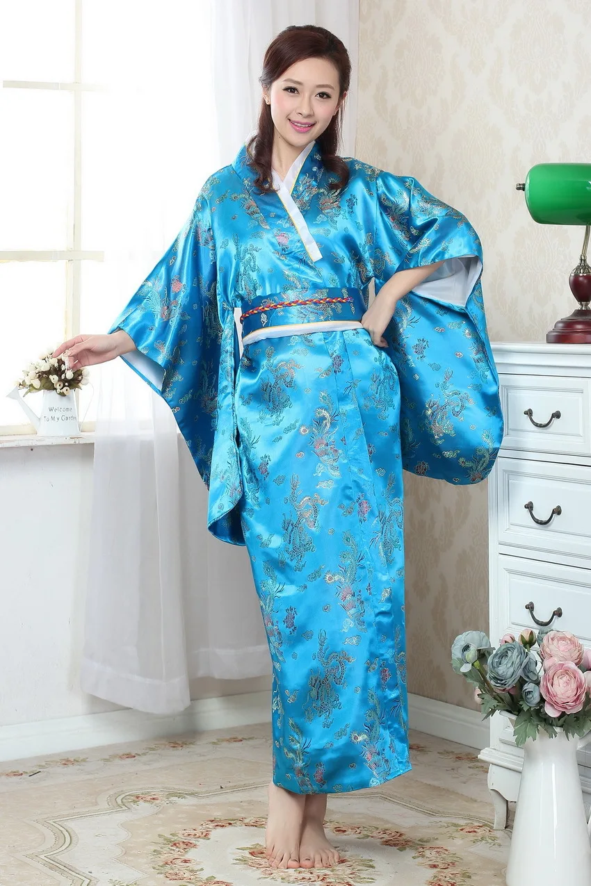Японские кимоно платье Для женщин юката платье Винтаж шелк японский традиционный костюм женский кимоно Для женщин japonais кимоно 18