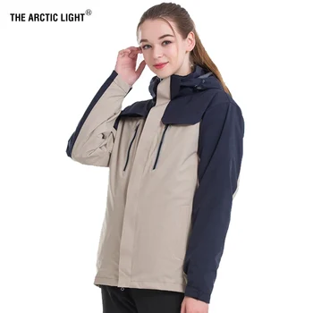

THE ARCTIC LIGHT Women 3 in 1 Winter Fleece Down Jacket Two Pieces Windbreaker Outdoor Sports Hiking Camping Skiing Coats