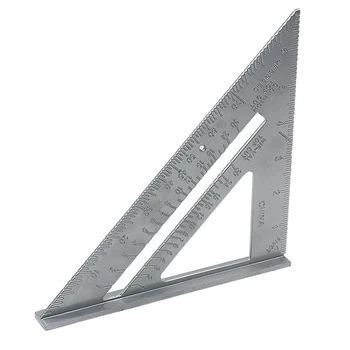 

Triangle Square Ruler Aluminum Alloy Speed Square Protractor Miter Framing Line Scriber Measurement Meter Carpenter Ruler
